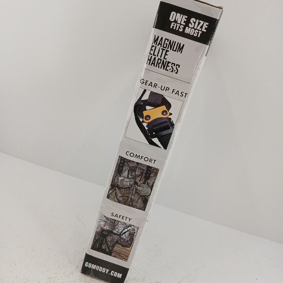 Muddy Magnum Elite Safety Harness One Size Tree Stand Hunting Gear Lightweight - Picture 6 of 15